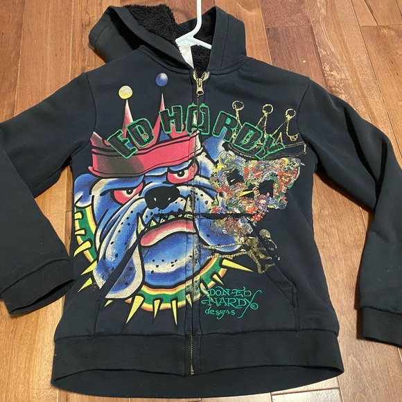 Ed hardy kids zip up! - Picture 2 of 4